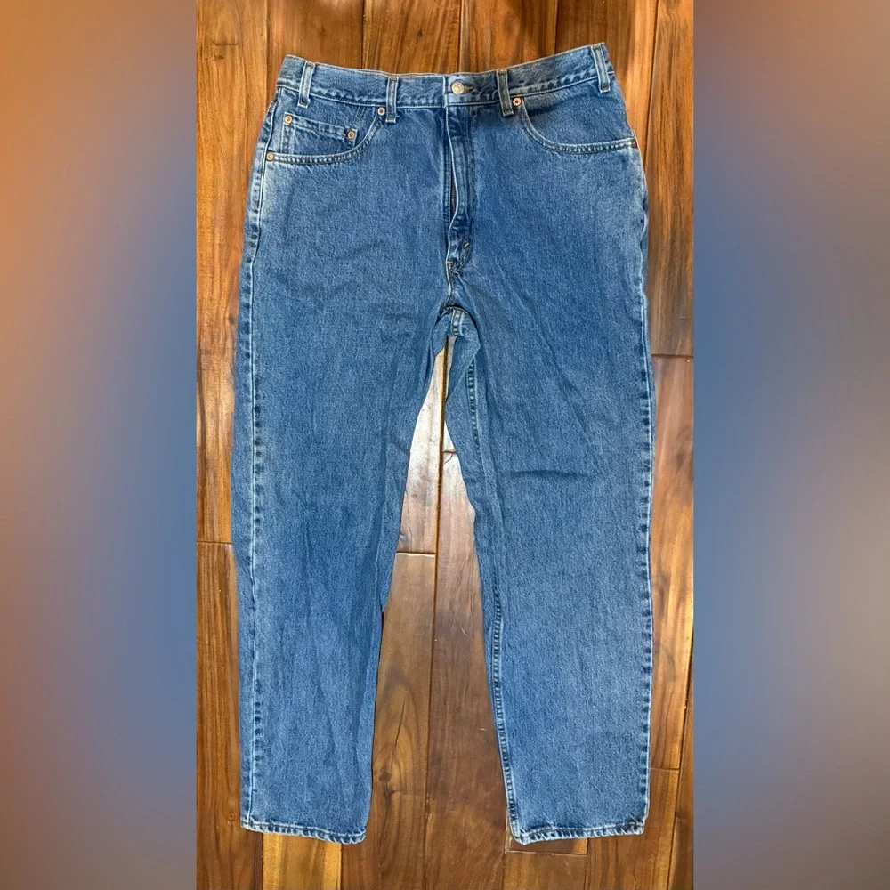 Vintage Levi’s 550 Relaxed Fit Jeans 36x32 Made in USA 100% Cotton Blue Denim